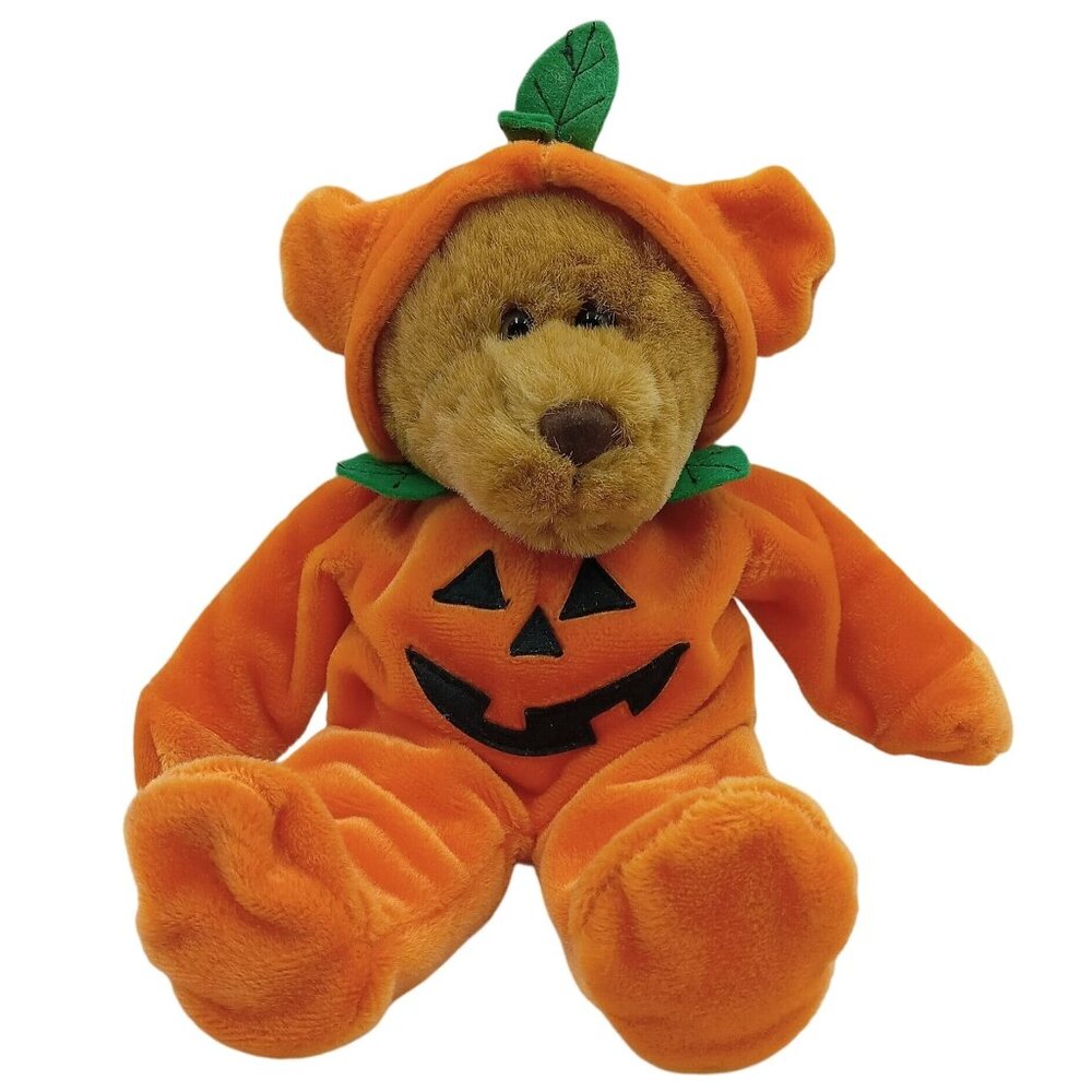 Bear In Halloween Pumpkin Costume A G.A.C Vintage Plush Toy Stuffed Animal 8/98